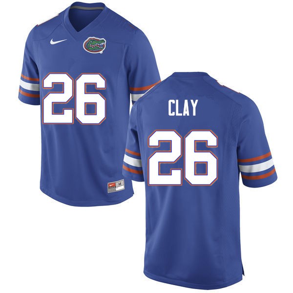 Men #26 Robert Clay Florida Gators College Football Jerseys Blue